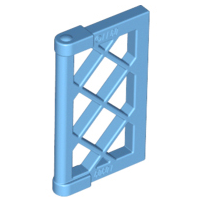 60607 | Pane for Window 1 x 2 x 3 Lattice with Thick Corner Tabs | LEGOPART