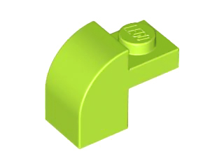 6091 | Slope, Curved 2 x 1 x 1 1/3 with Recessed Stud | LEGOPART