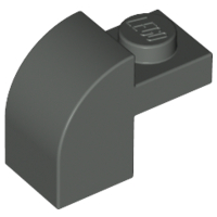 6091 | Slope, Curved 2 x 1 x 1 1/3 with Recessed Stud | LEGOPART