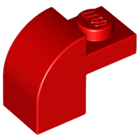 6091 | Slope, Curved 2 x 1 x 1 1/3 with Recessed Stud | LEGOPART