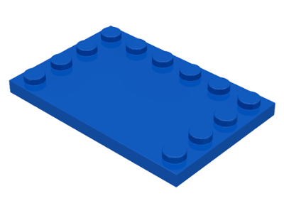 6180 | Tile, Modified 4 x 6 with Studs on Edges | LEGOPART