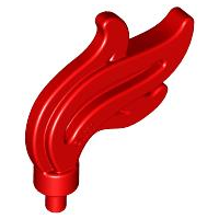 64647 | Minifigure, Plume Feather Triple Compact / Flame / Water with Small Pin | LEGOPART