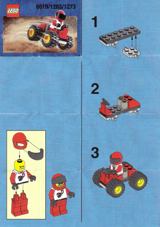 6619-1 | Red Four Wheel Driver | INSTRUCTIONS | LEGOPART