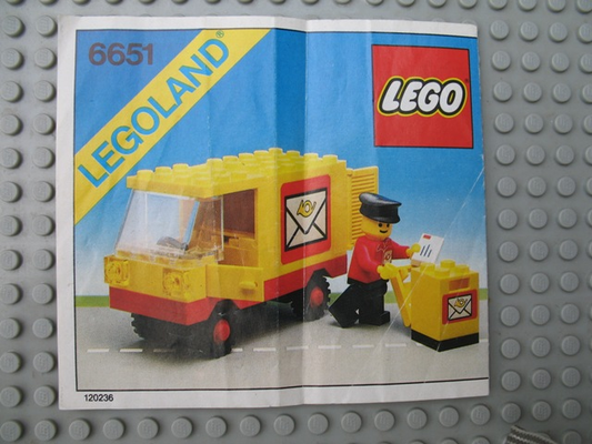 6651-1 | Post Office Van | INSTRUCTIONS | LEGOPART