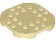 66789 | Plate, Modified 6 x 6 with Rounded Corners and 4 Feet | LEGOPART