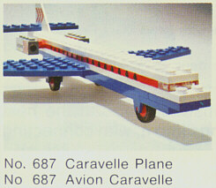 Caravelle Plane LEGO 687