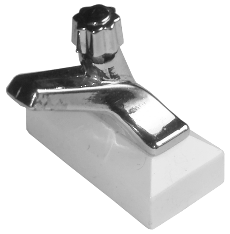 69c02 | Tap 1 x 2 Base with Chrome Silver Spout | LEGOPART