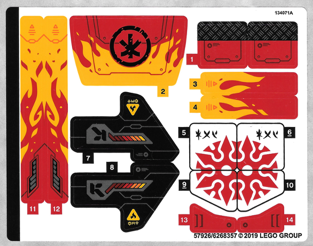 70675stk01 | Sticker Sheet for Set 70675 - | LEGOPART