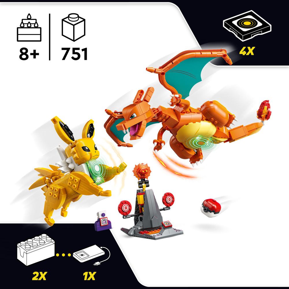 Charizard vs. Jolteon Ultimate Battle LEGO 72167