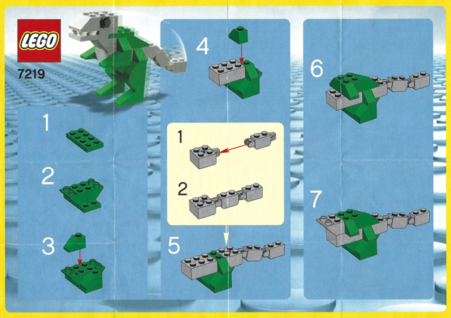 7219-1 | Dinosaur polybag | INSTRUCTIONS | LEGOPART