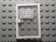 73435c01pb02 | Door 1 x 4 x 5 Right with Trans-Clear Glass and White Open Hours '9-12 / 14-17' Pattern | LEGOPART