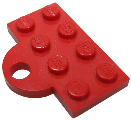 737 | Plate, Modified 2 x 4 with Train Coupler Closed for Hook | LEGOPART