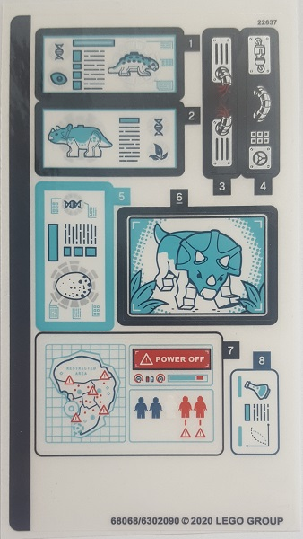 75939stk01 | Sticker Sheet for Set 75939 - | LEGOPART