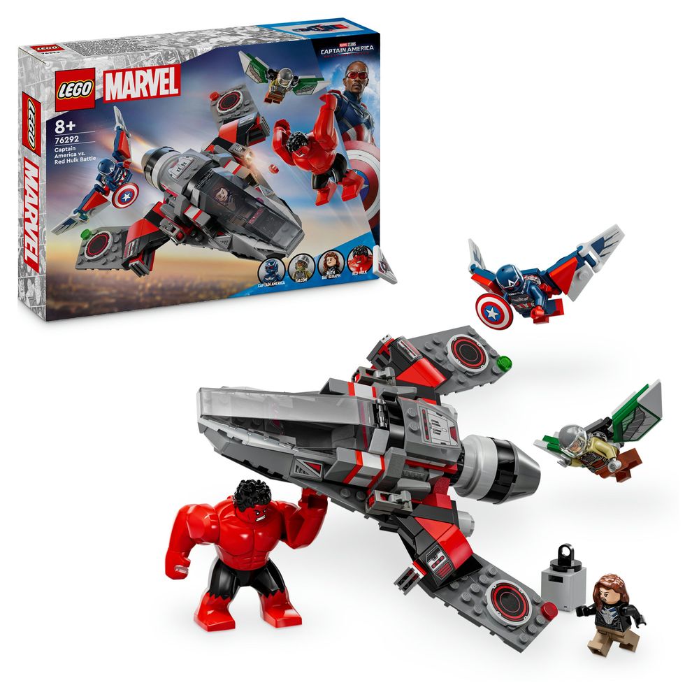 Captain America vs. Rode Hulk duel LEGO 76292