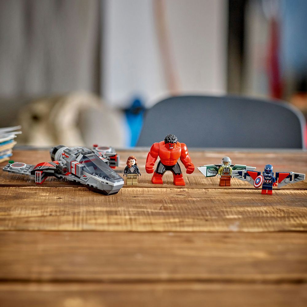 Captain America vs. Rode Hulk duel LEGO 76292