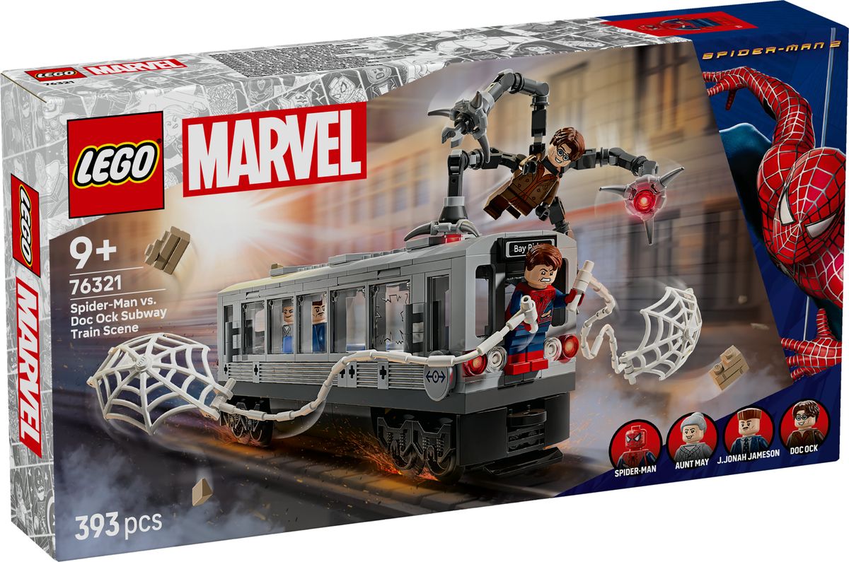 Spider-Man vs. Doc Ock Subway Train Scene LEGO 76321