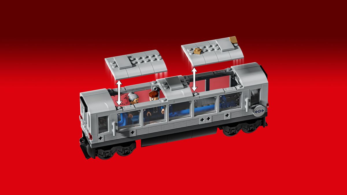 Spider-Man vs. Doc Ock Subway Train Scene LEGO 76321