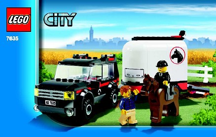 7635-1 | 4WD with Horse Trailer | INSTRUCTIONS | LEGOPART