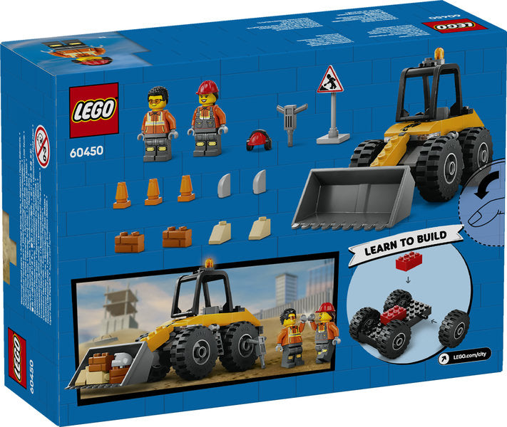 Yellow Construction Wheel Loader LEGO 60450