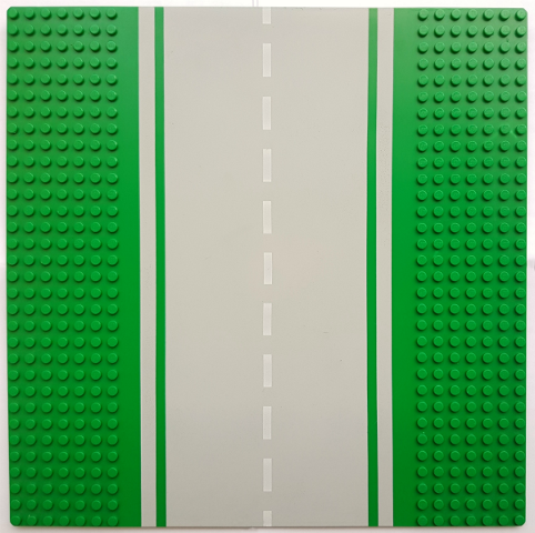 80547pb02 | Baseplate, Road 32 x 32 7-Stud Straight with Road without White Sidelines Pattern | LEGOPART