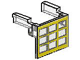 823bc01 | Garage Door Glass Assembly - Yellow Frame Pattern with Hinge Pins on Door | LEGOPART