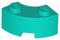 85080 | Brick, Round Corner 2 x 2 Macaroni with Stud Notch and Reinforced Underside | LEGOPART