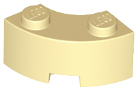 85080 | Brick, Round Corner 2 x 2 Macaroni with Stud Notch and Reinforced Underside | LEGOPART