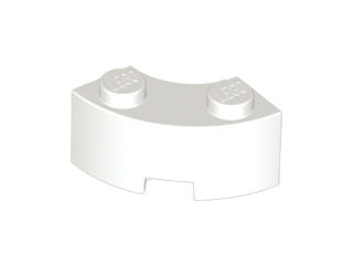 85080 | Brick, Round Corner 2 x 2 Macaroni with Stud Notch and Reinforced Underside | LEGOPART