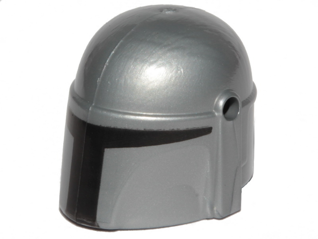 87610pb09 | Minifigure, Headgear Helmet with Holes, SW Mandalorian with Black Visor Pattern | LEGOPART