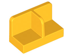 93095 | Panel 1 x 2 x 1 with Rounded Corners and Center Divider | LEGOPART