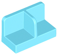 93095 | Panel 1 x 2 x 1 with Rounded Corners and Center Divider | LEGOPART