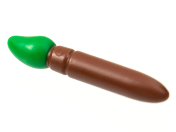 93552pb04 | Minifigure, Utensil Paint Brush with Molded Green Bristles Pattern | LEGOPART