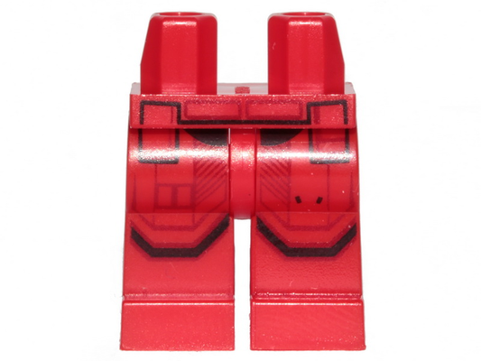 970c00pb1026 | Hips and Legs with SW Sith Trooper Black Markings Armor Pattern | LEGOPART