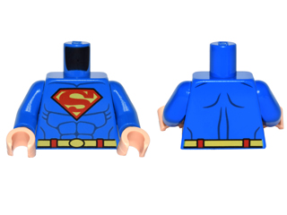 973pb0981c01 | Torso Shirt with Muscles, Belt and Red and Yellow Superman | LEGOPART