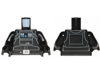 973pb1880c01 | Torso SW TIE Pilot, Detailed with Back Printing Pattern | LEGOPART