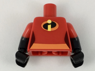 973pb3111c01 | Torso Female Orange Belt and Incredibles Symbol Pattern | LEGOPART