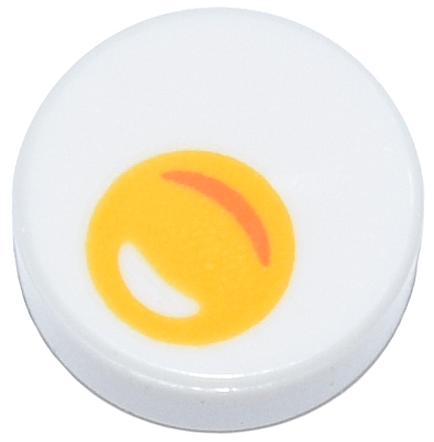 98138pb088 | Tile, Round 1 x 1 with Egg Yolk Pattern | LEGOPART