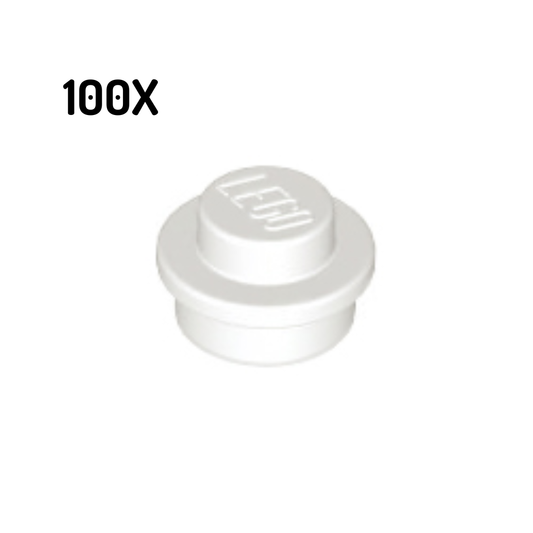 4073 | Plate, Round 1 x 1 100pcs