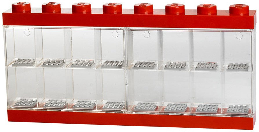 Opbergbox Lego: minifigs rood 16-delig RC023607