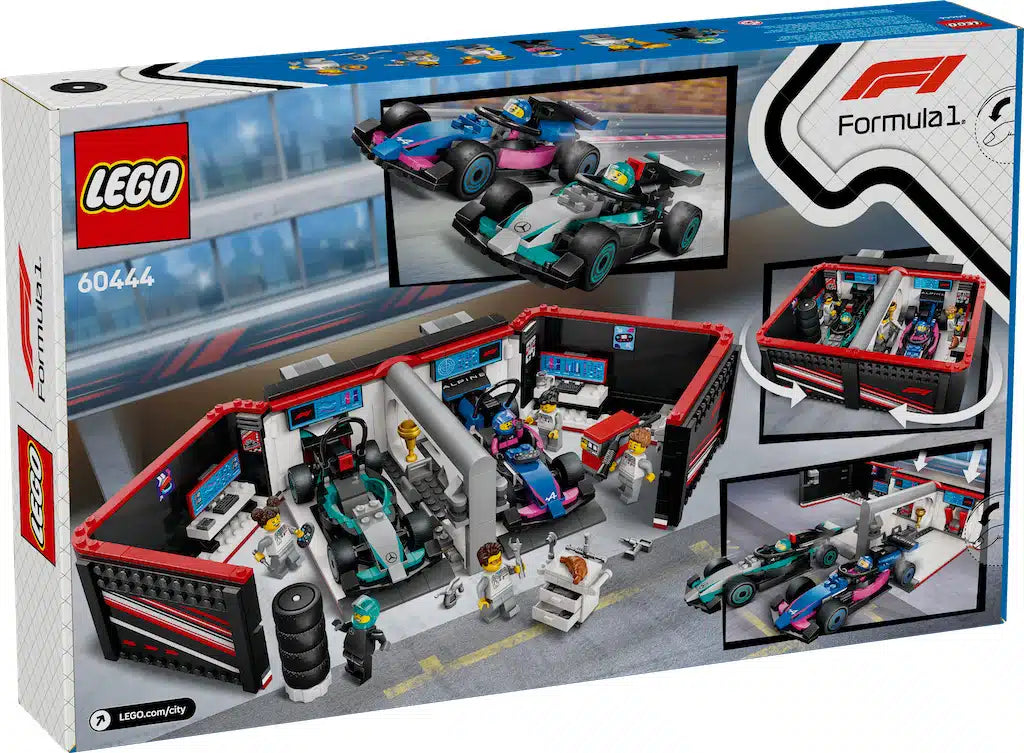 F1 Garage & Mercedes-AMG & Alpine Cars LEGO 60444