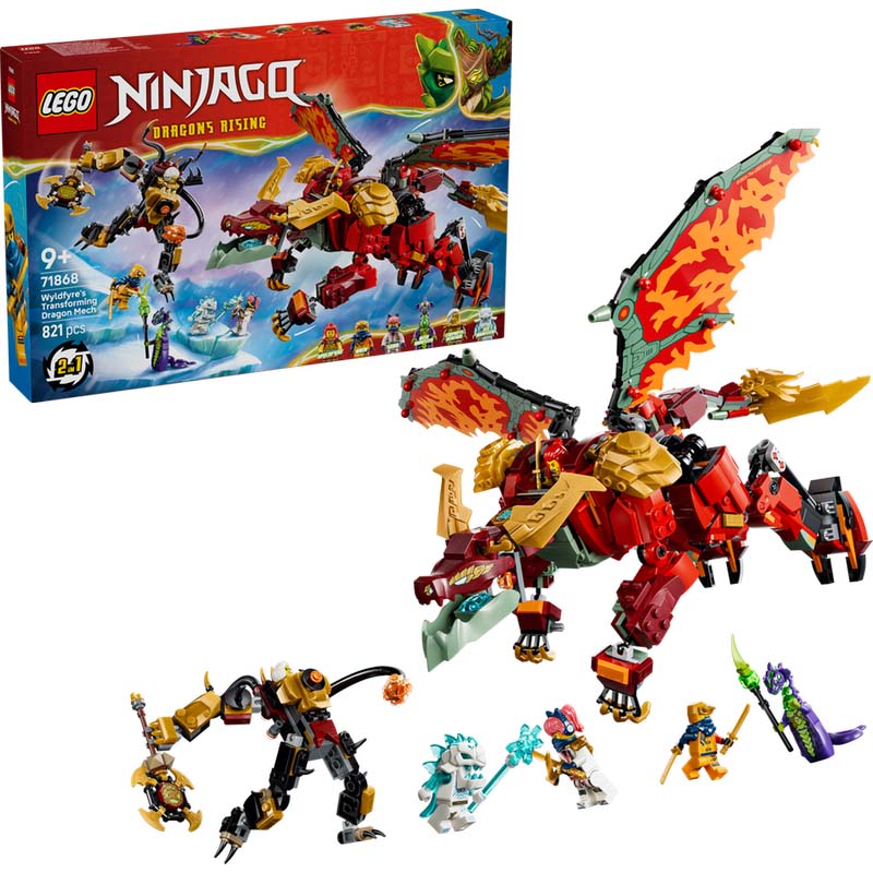 Wyldfyre's Transforming Dragon Mech LEGO 71868