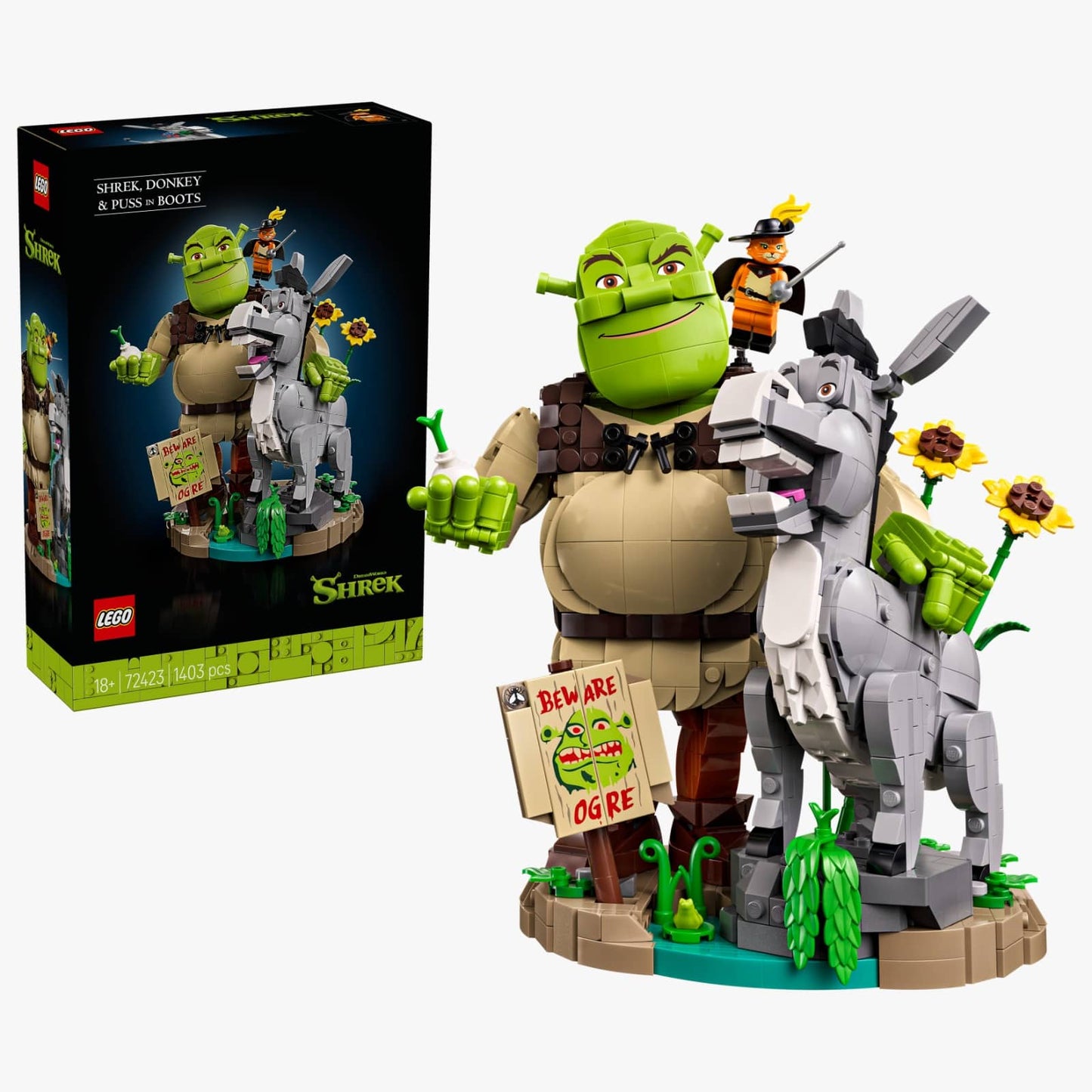 Shrek, Donkey & Puss in Boots LEGO 72423