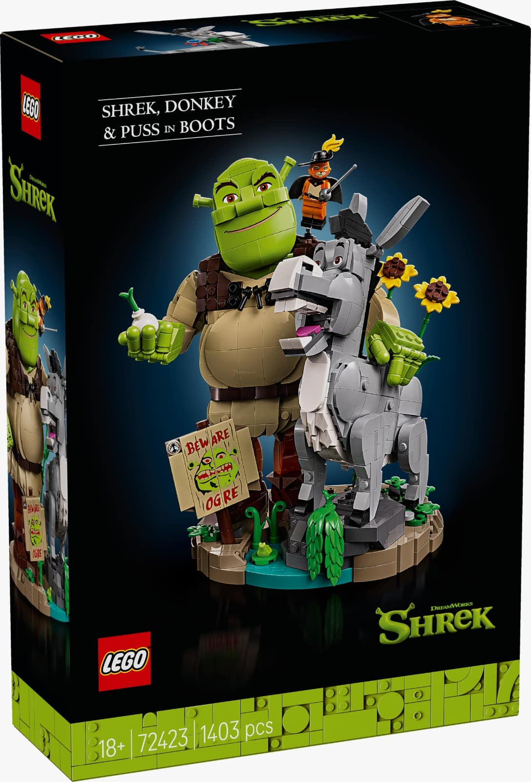 Shrek, Donkey & Puss in Boots LEGO 72423