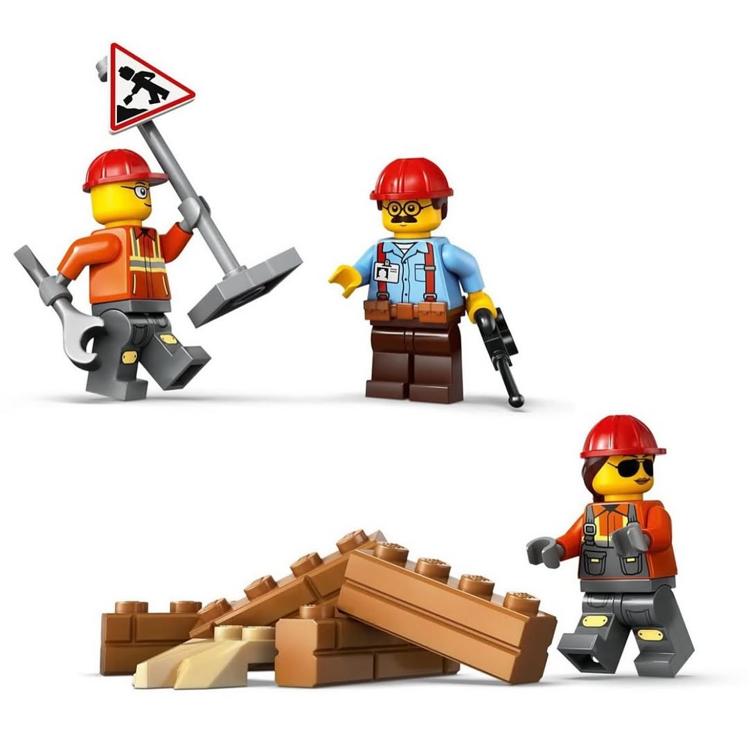 Yellow Bulldozer with Front Loader LEGO 60466