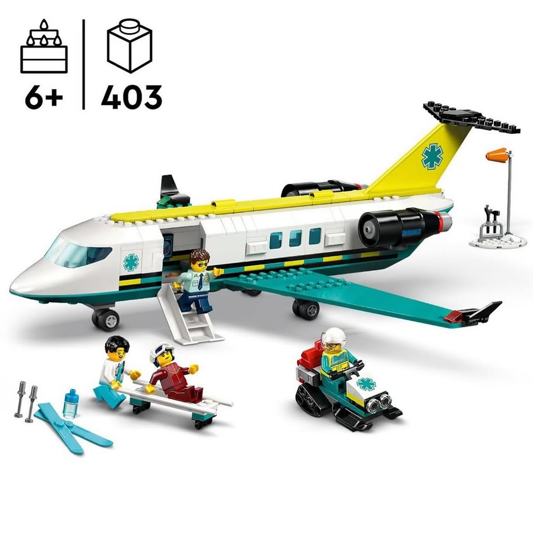 Emergency Air Ambulance Airplane LEGO 60465
