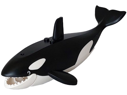 bb1319pb01c02 | Whale / Orca with Molded White Spots and Printed Eyes Pattern | LEGOPART