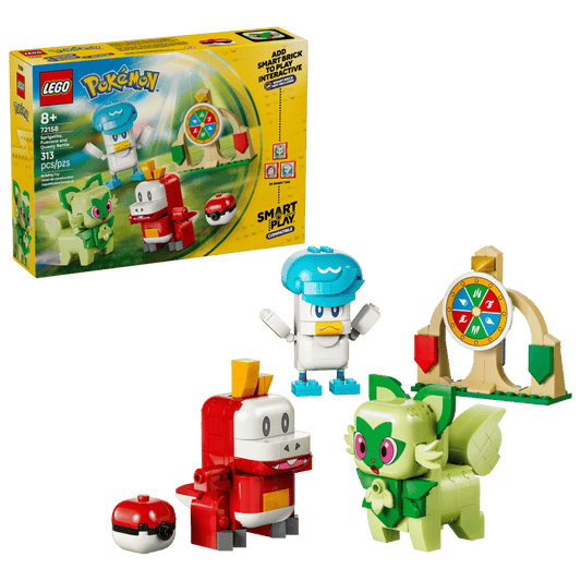 Sprigatito, Fuecoco & Quaxly Battle LEGO 72158 | Fyrebrick.be