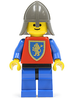 Crusader Lion - Blue Legs with Black Hips, Dark Gray Neck-Protector LEGO cas115