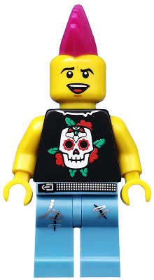 Punk Rocker, Series 4 (Minifigure Only without Stand and Accessories) LEGO col052 | Fyrebrick.be