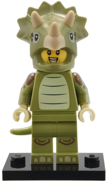 Triceratops Costume Fan, Series 25 LEGO col25-8 | Fyrebrick.be